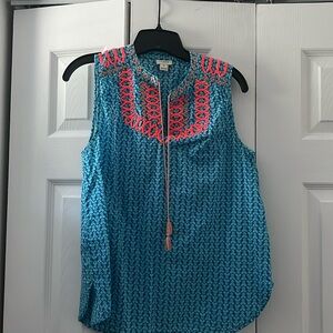 J.Crew embroidered blouse